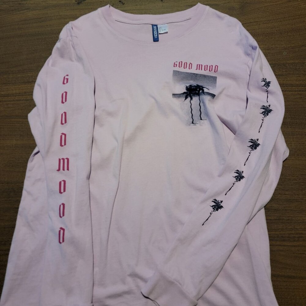 H&M Good Mood Long Sleeve Tee